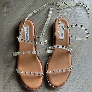 Steve Madden Women’s Travel Sandal Clear